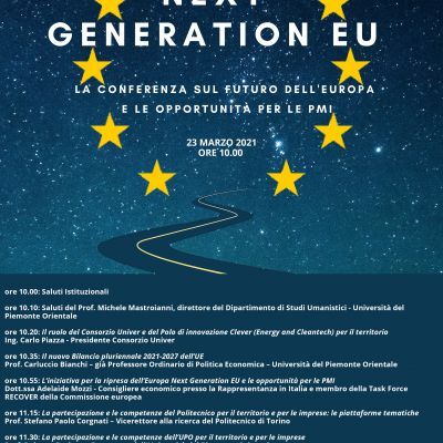 Evento online “NEXT GENERATION EU – LA CONFERENZA SUL FUTURO DELL’EUROPA E LE OPPORTUNITÀ PER LE PMI”