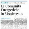 Le Comunità Energetiche in Monferrato