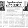 Economia e Gestione d'impresa: aperte le iscrizioni al Master