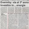Enermhy: via al 3° anno. Investire in...energie