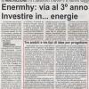 Enermhy: via al 3° anno. Investire in...energie