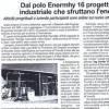 Dal polo Enermhy 16 progetti di ricerca industriale che sfruttano l'energia pulita 