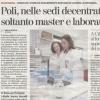 Poli, nelle sedi decentrate soltanto Master e laboratori