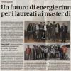 Un futuro di energie rinnovabili per i laureati ai master di Univer