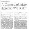 Dal Kiwanis - Al Consorzio UNIVER il premio "We Build"