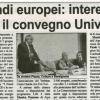Fondi Europei: interesse per il convegno UNIVER