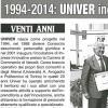 1994-2014: UNIVER incubatore di imprese