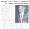 Master ad alta specializzazione sul territorio vercellese