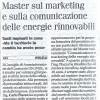 Master sul marketing e sulla comunicazione delle energie rinnovabili