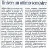 Univer: un ottimo semestre