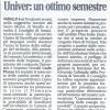 Univer: un ottimo semestre