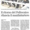 Il ritorno del Politecnico rilancia il manifatturiero