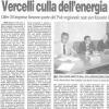 Vercelli culla dell'energia rinnovabile