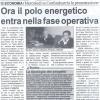 Ora il polo energetico entra nella fase operativa