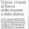 Univer: 15 anni al fianco delle imprese e della ricerca