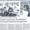 Univer con il suo "Incubatore" fa di ogni impresa un successo