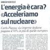 L'energia è cara? <<Acceleriamo sul nucleare>>